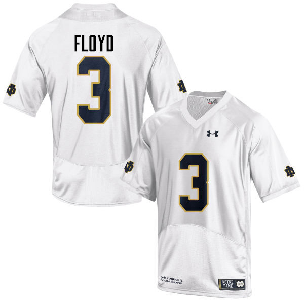 Men #3 Michael Floyd Notre Dame Fighting Irish College Football Jerseys-White